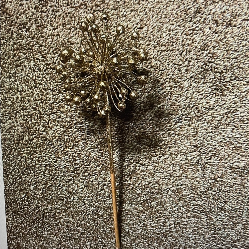 Golden starburst floral pick